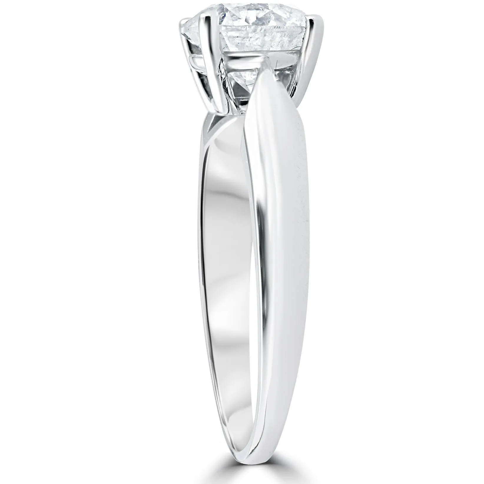 1.5ct Cushion Cut Diamond Engagement Ring in 14k White Gold with Enhanced Features.