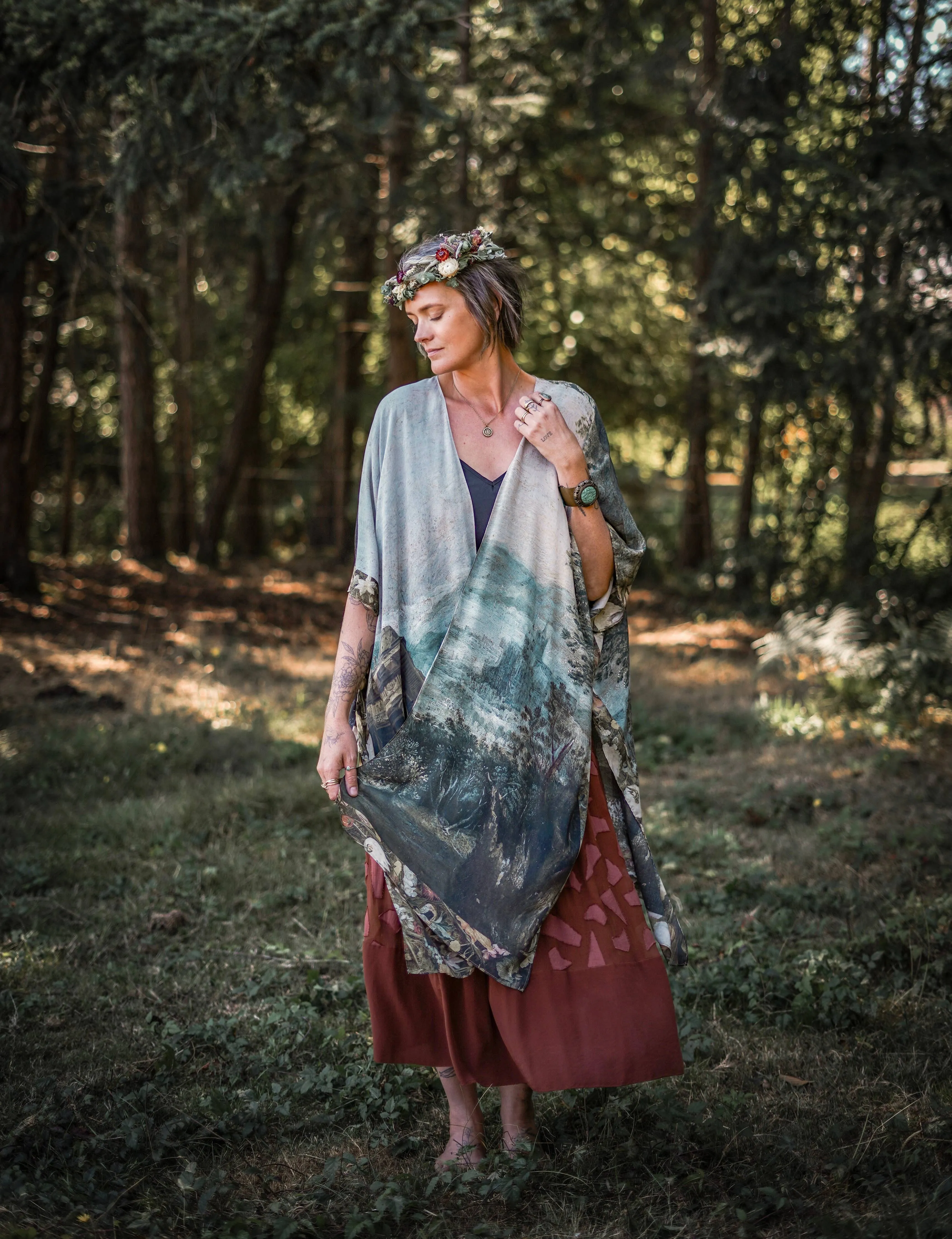 Air Castles Bohemian Bamboo Starduster Kimono