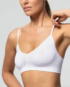 Anatomic Top Spaghetti Straps - Seamless microfiber bra with thin straps