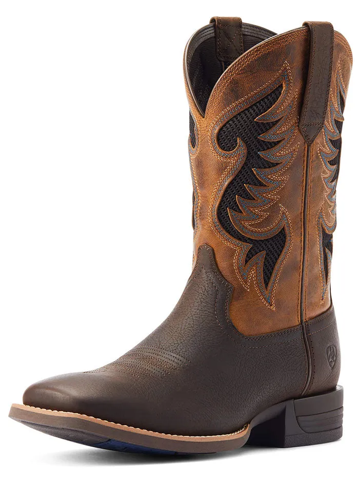 Ariat Men's Cowpuncher VentTEK Western Boot Dark Brown