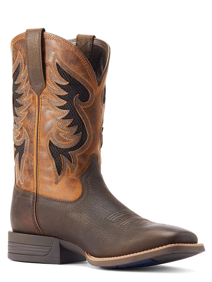 Ariat Men's Cowpuncher VentTEK Western Boot Dark Brown