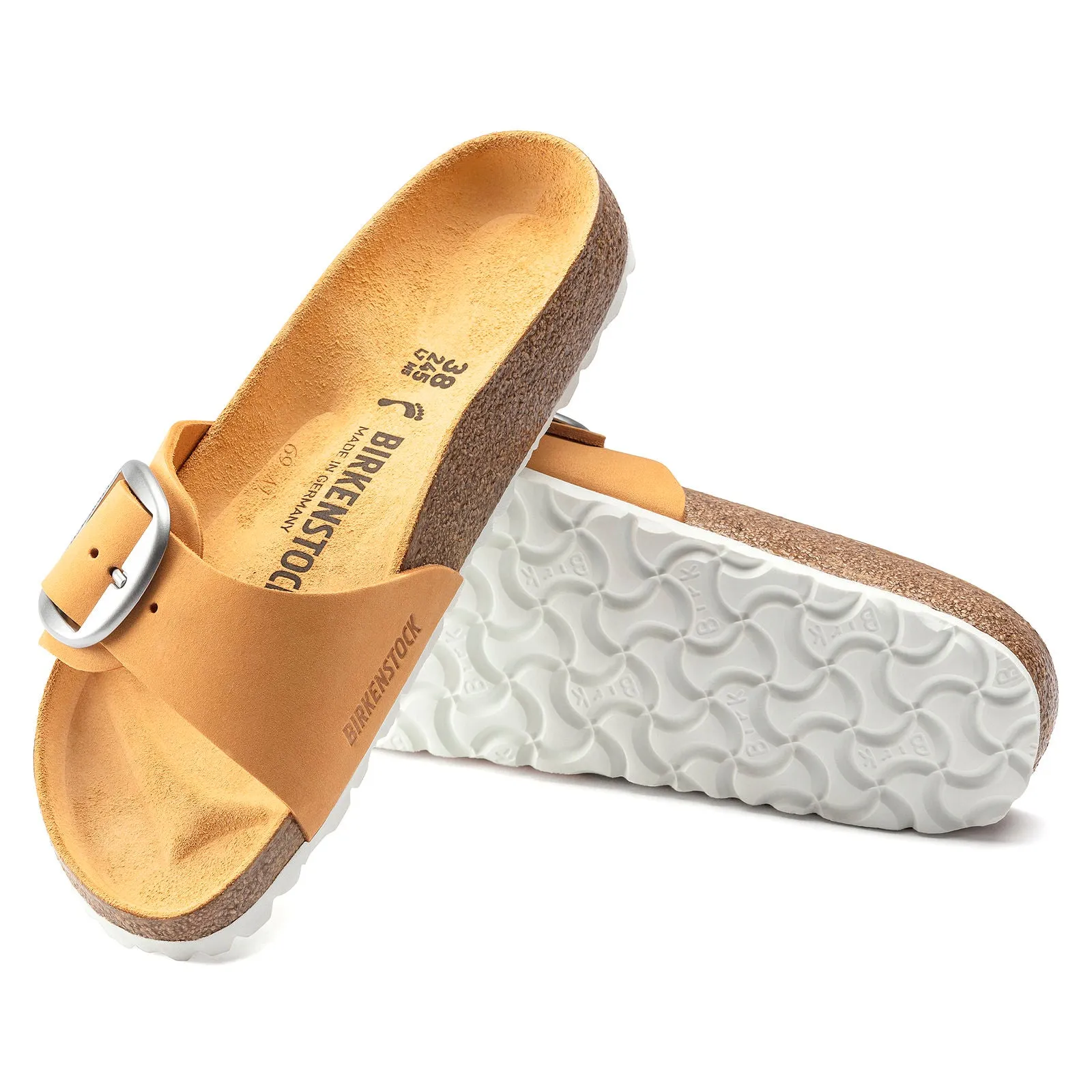 Birkenstock Madrid with Big Buckle in Nubuck