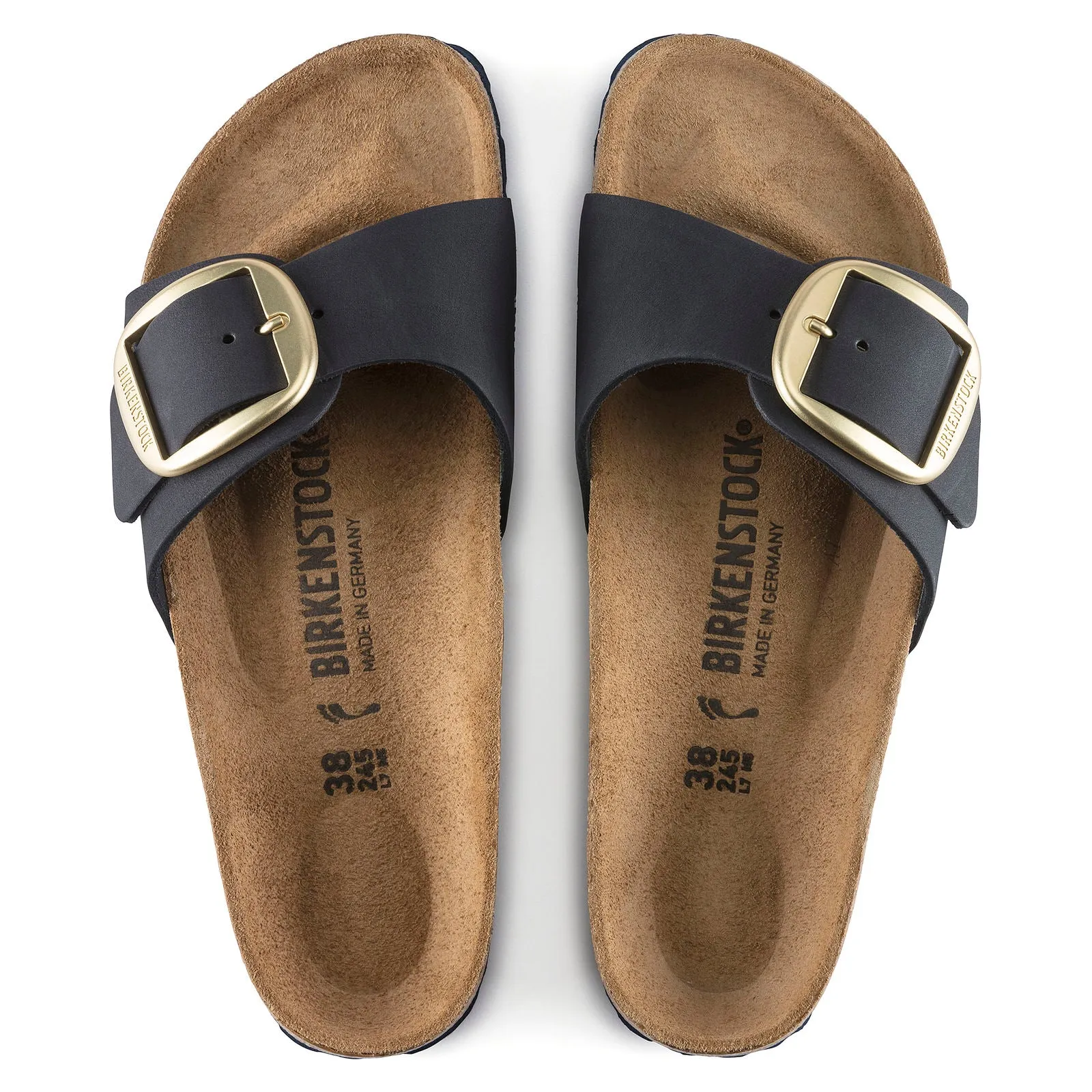 Birkenstock Madrid with Big Buckle in Nubuck