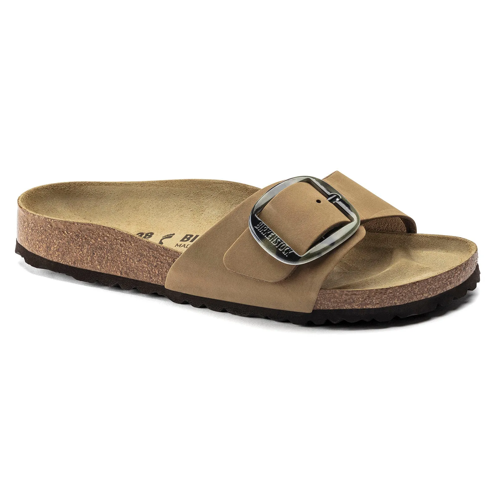 Birkenstock Madrid with Big Buckle in Nubuck