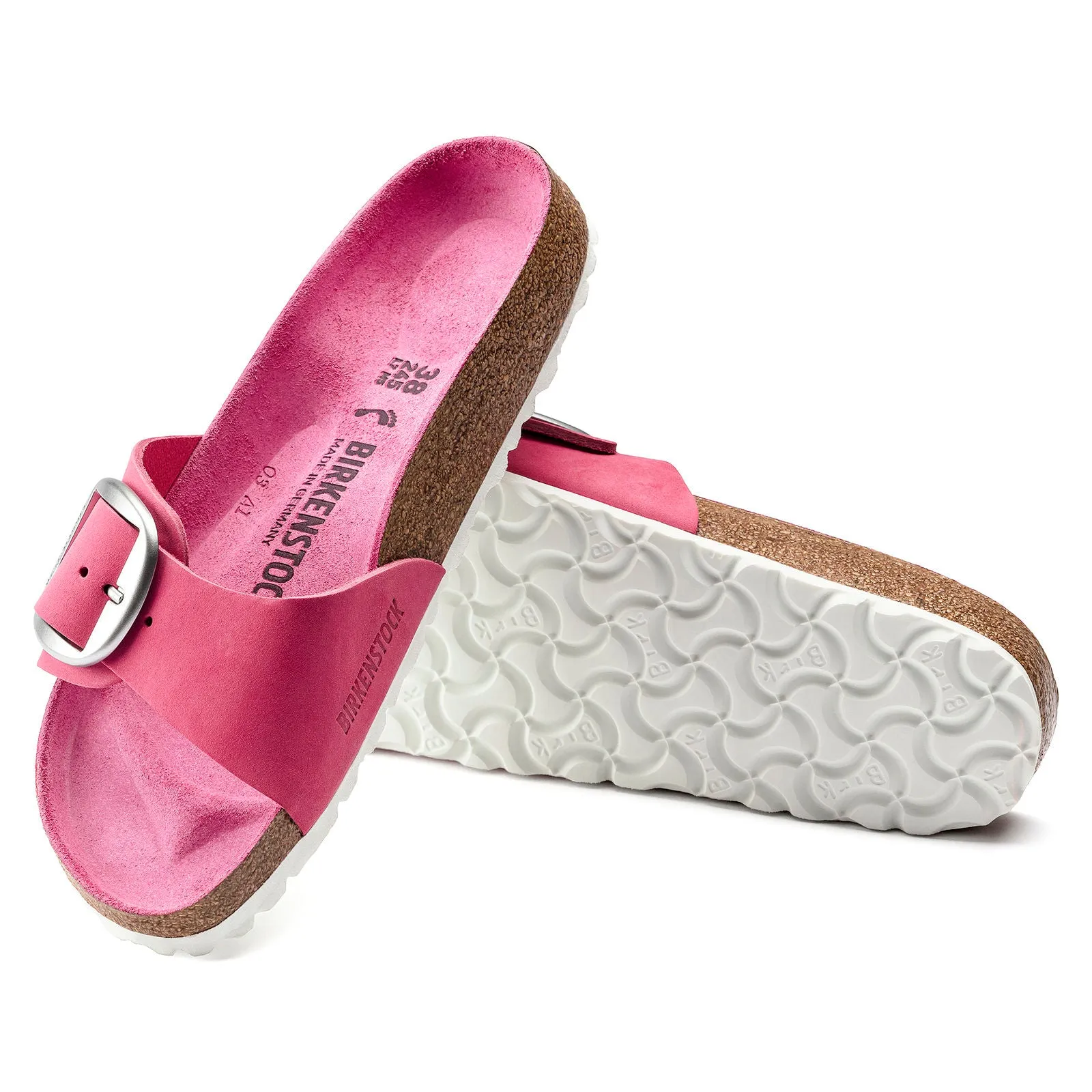 Birkenstock Madrid with Big Buckle in Nubuck