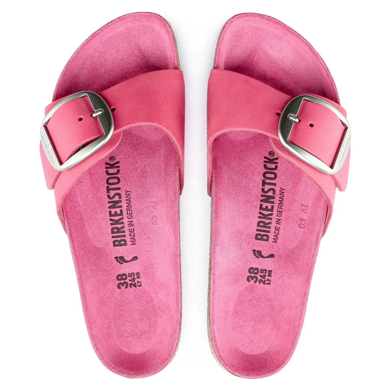 Birkenstock Madrid with Big Buckle in Nubuck