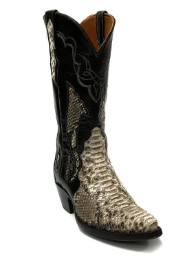 Black Jack 1444 Mens Python Snake Boots Natural - Shop now!