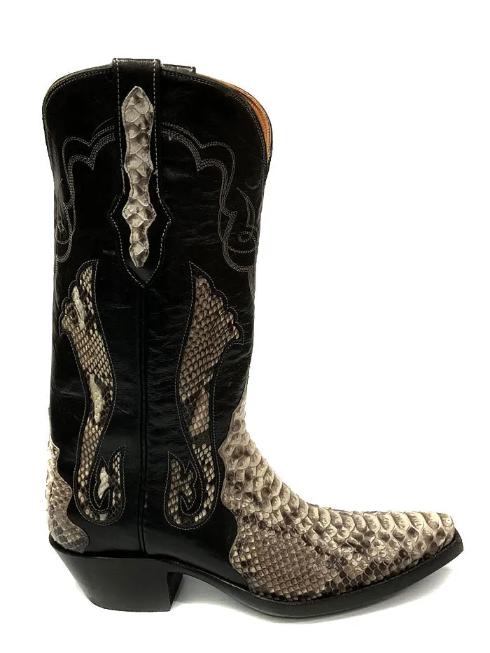 Black Jack 1444 Mens Python Snake Boots Natural - Shop now!