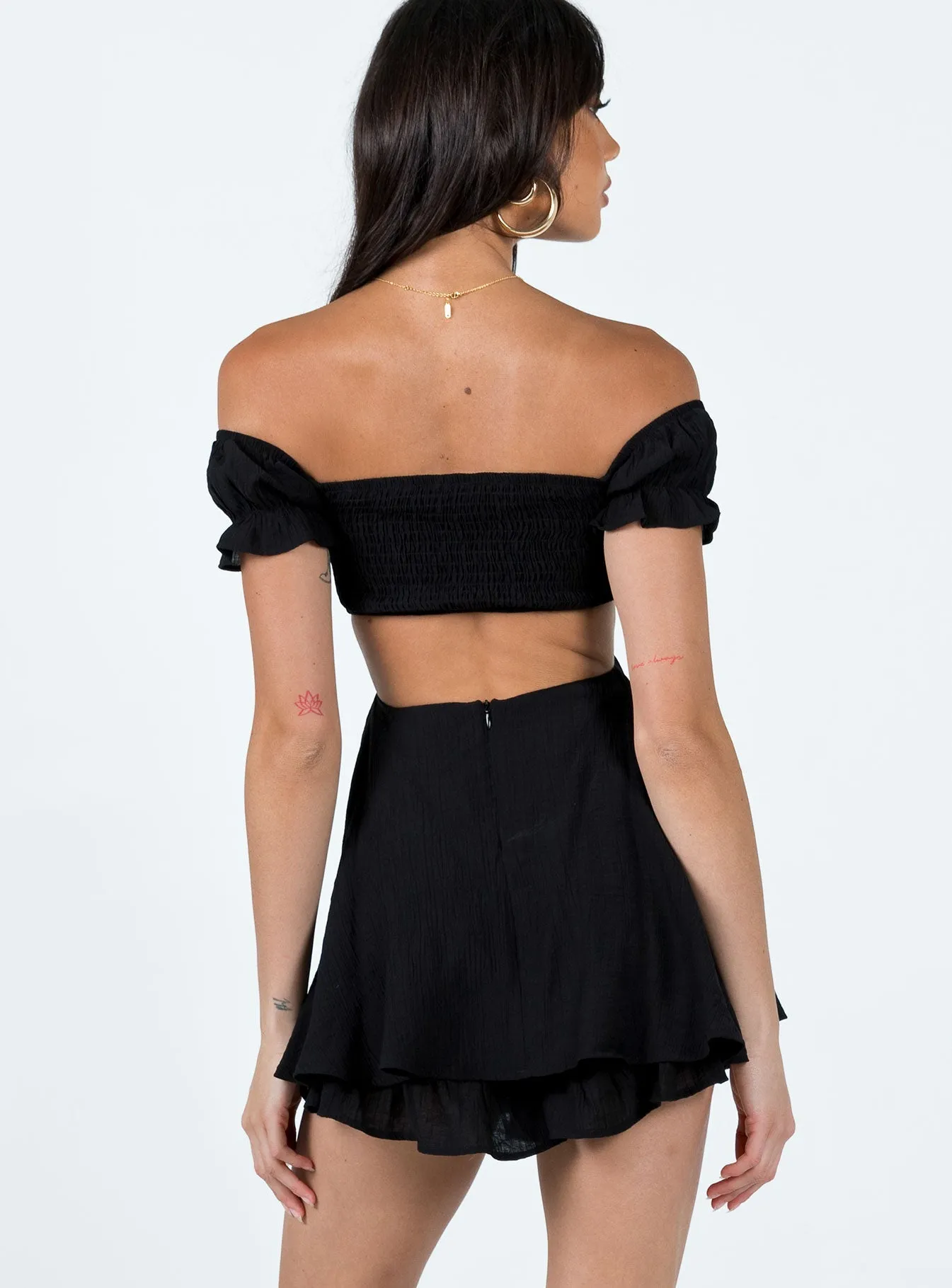 Black Kezian Romper