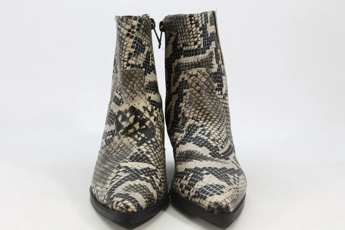 Blondo Elivina Snake Boots - Natural Snake Print - Women's Size 6.5M