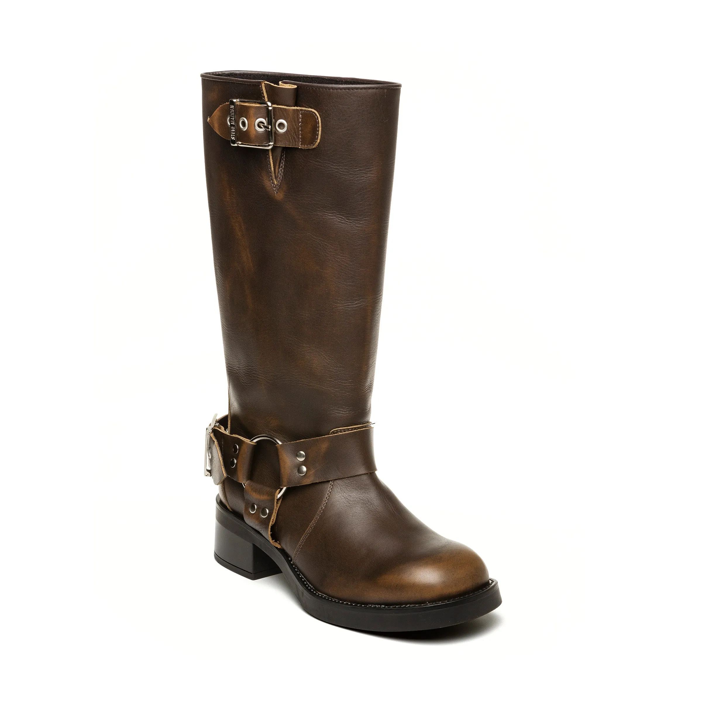 Brown Leather Beau Boot