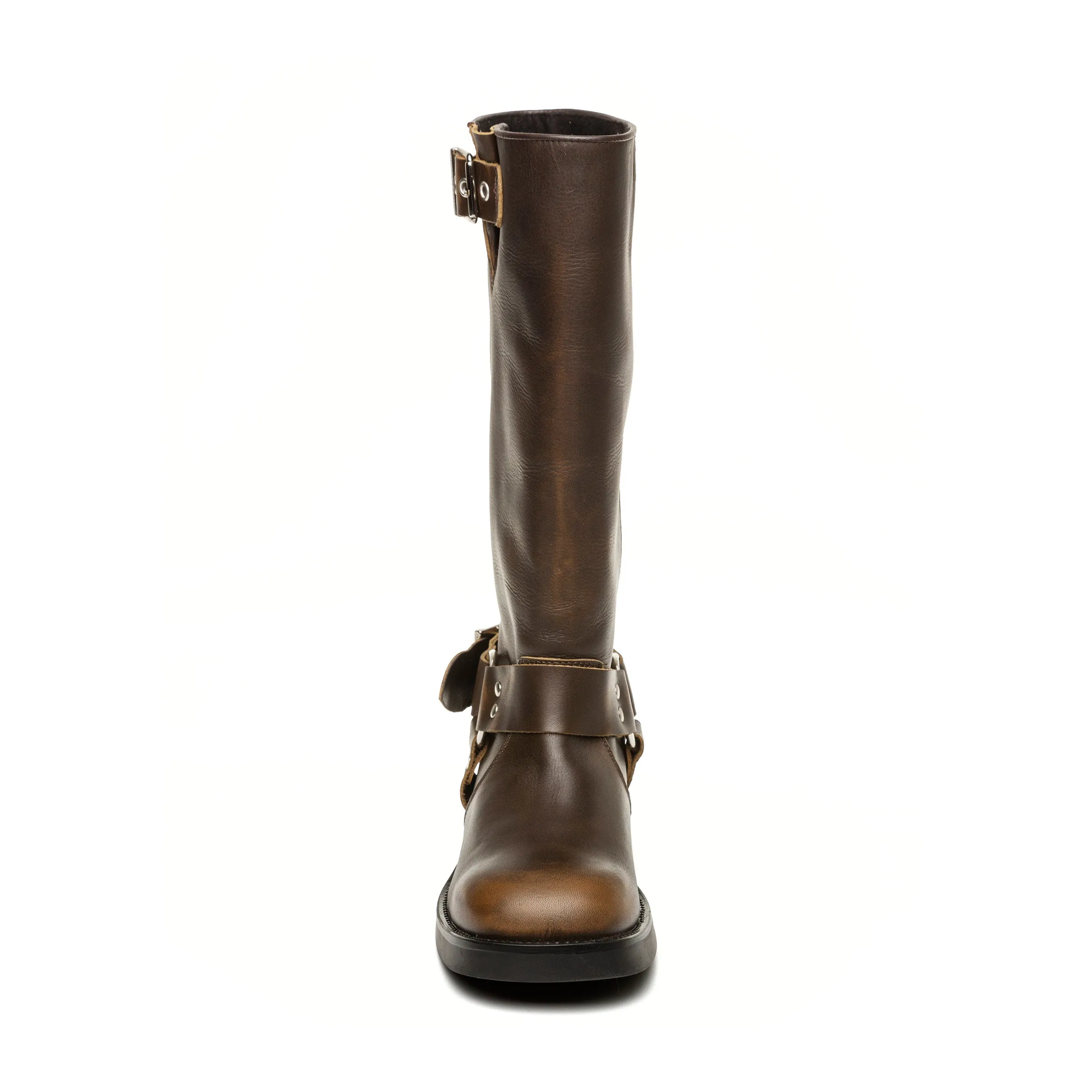 Brown Leather Beau Boot