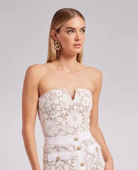 Caroline Lace Bustier in White - Generation Love.