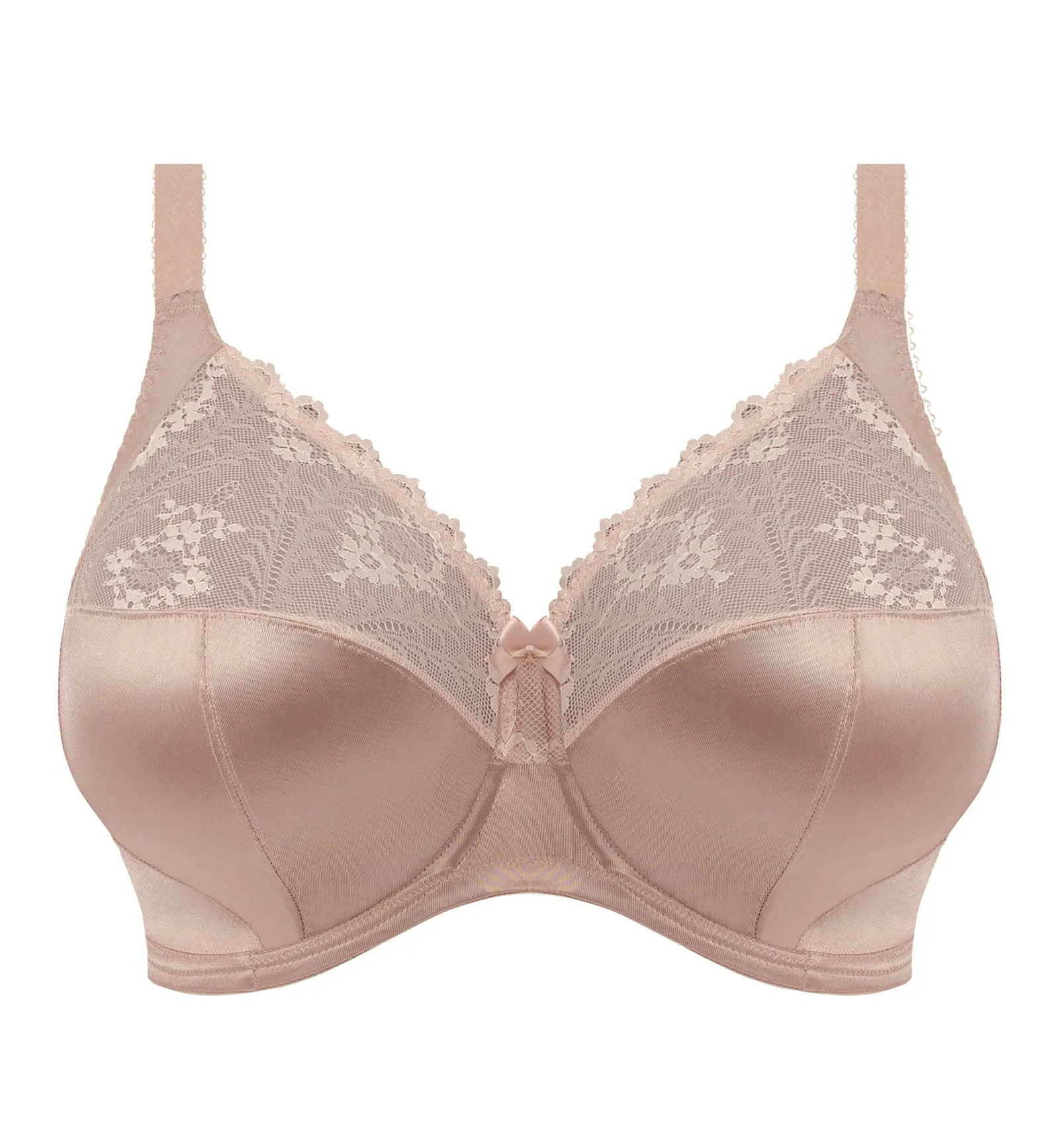 Cassie Lace Top Underwire Bra - Fawn.