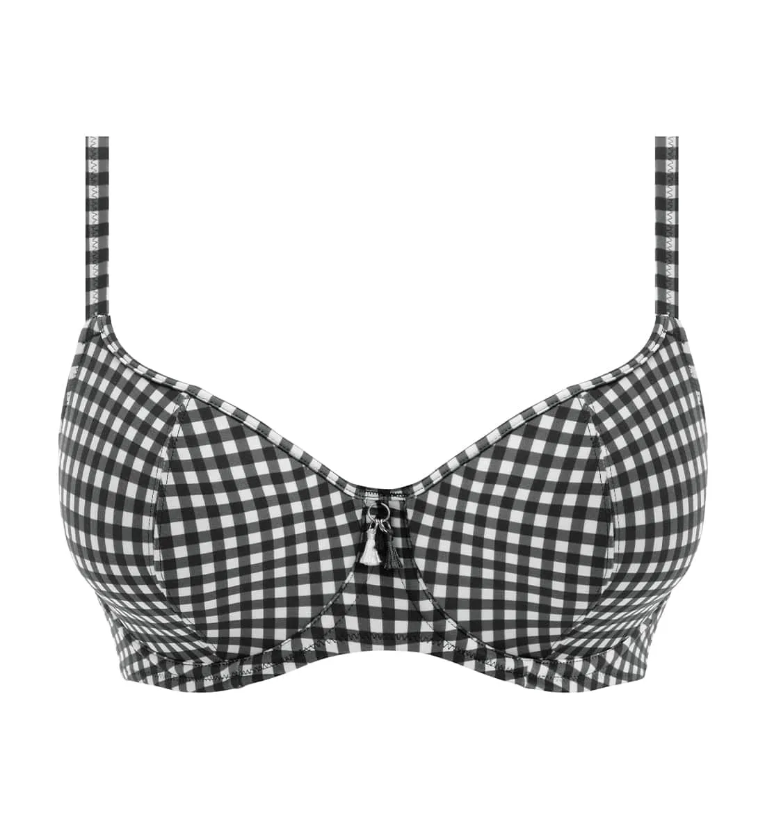 Check In Sweetheart Padded Underwire Bikini Top in Monochrome by Freya (201903)