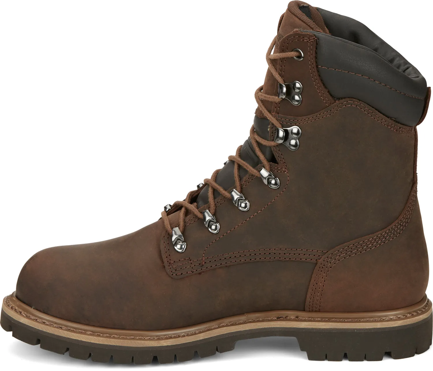 Chippewa Birkhead Work Boots - Waterproof, Steel Toe, 400G Insulated, Tough Bark Leather, Size 10.5 M