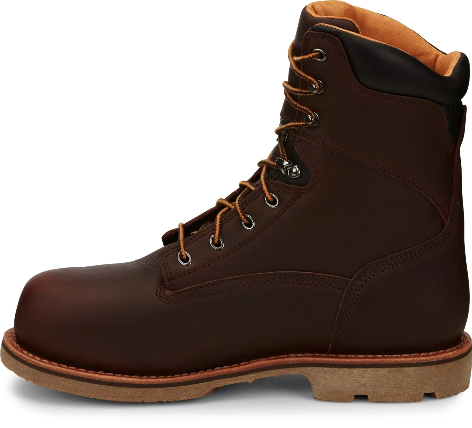 Chippewa Men's 8in Waterproof Met Guard Composite Toe Work Boots in Briar Oiled Leather