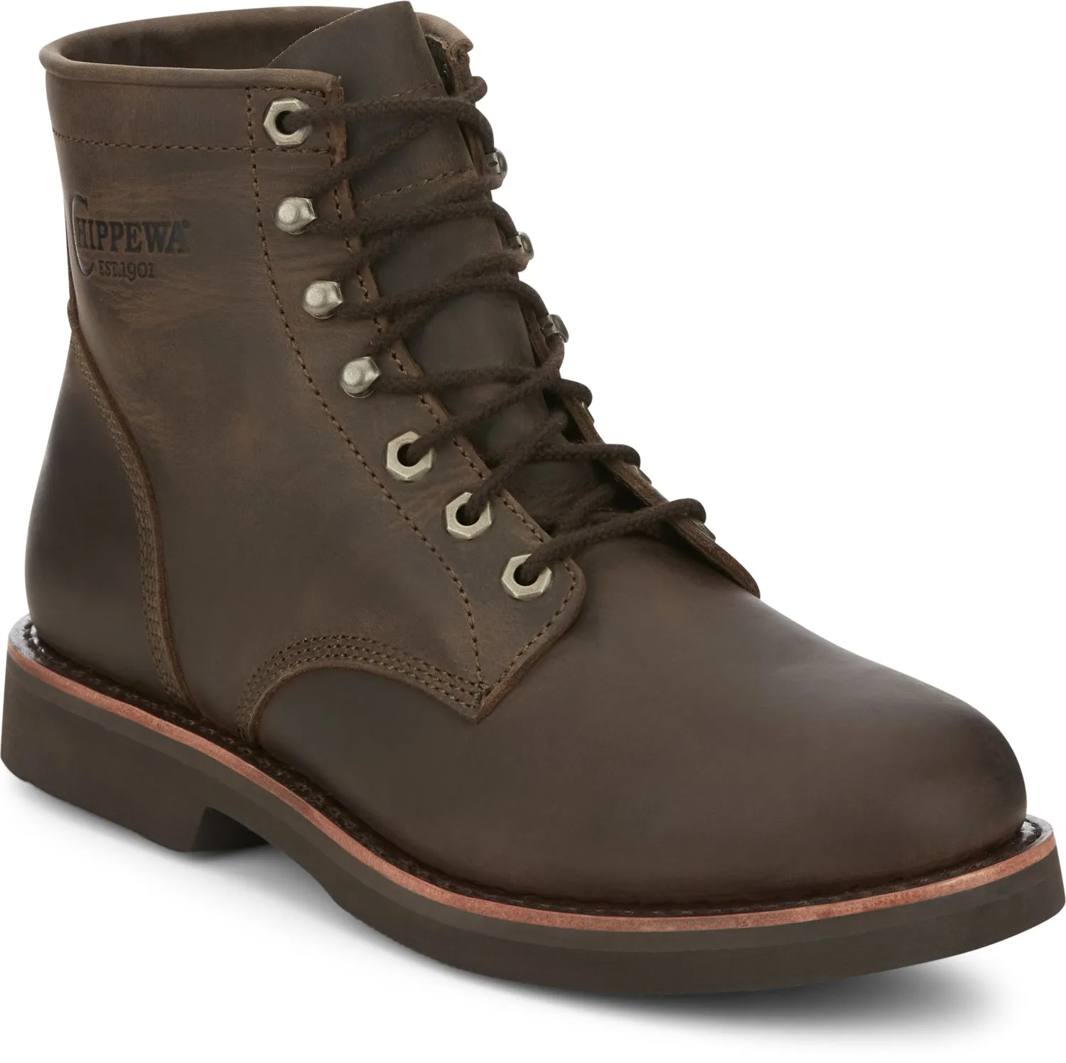 Chippewa Men's Classic 2.0 6-inch Wood Leather Work Boots