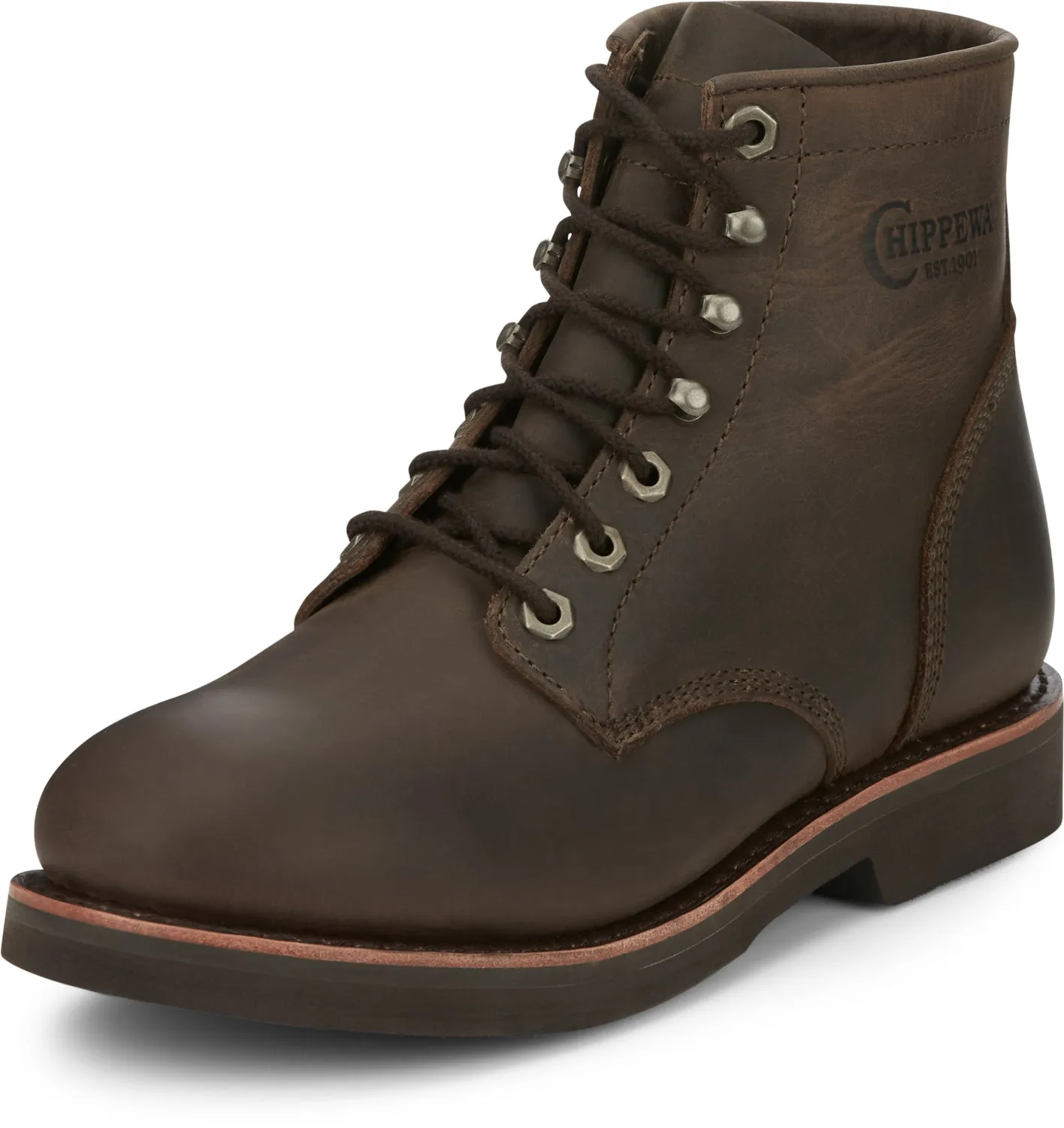 Chippewa Men's Classic 2.0 6-inch Wood Leather Work Boots