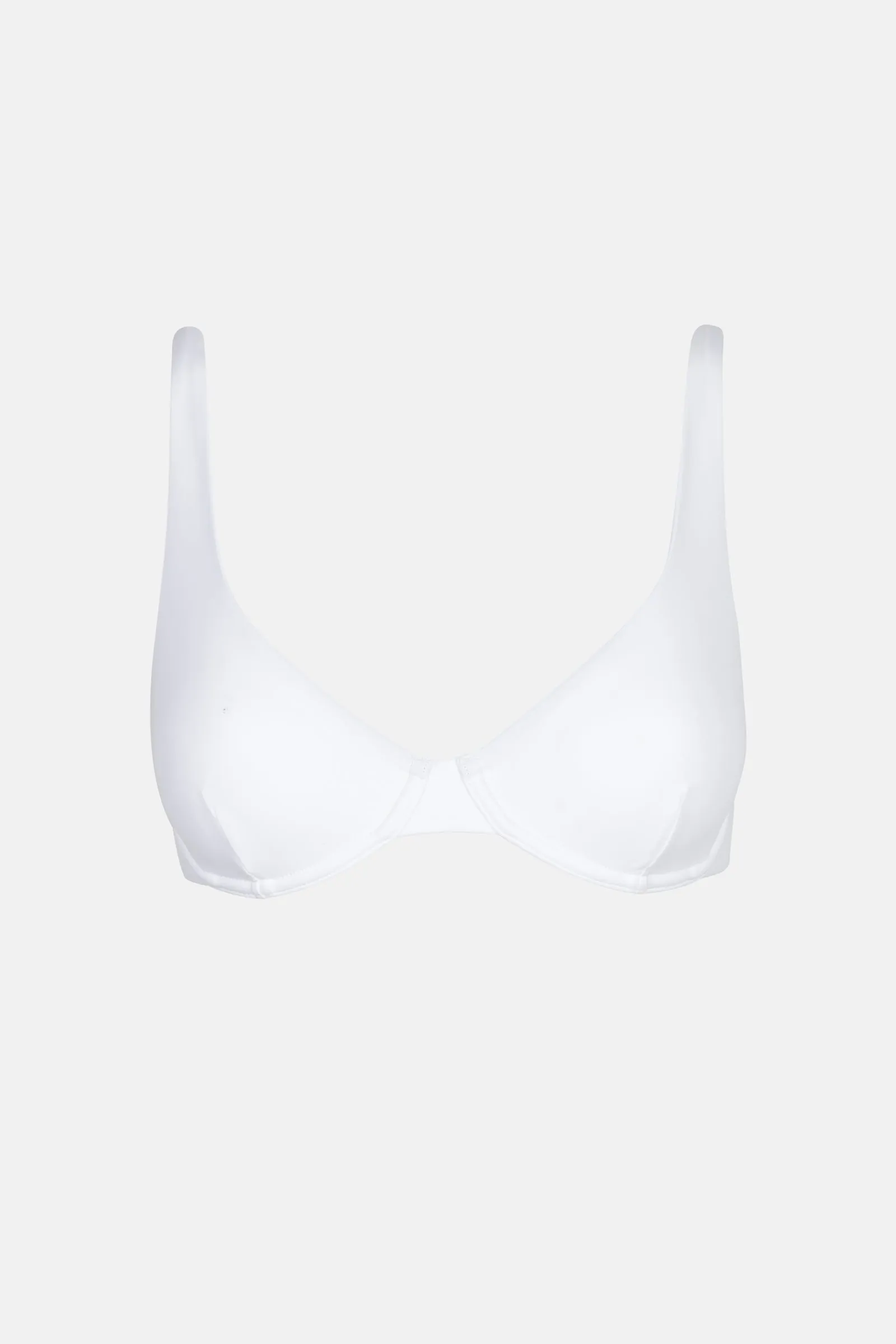 Classic White Underwire Bikini Top