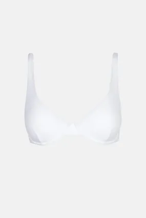 Classic White Underwire Bikini Top