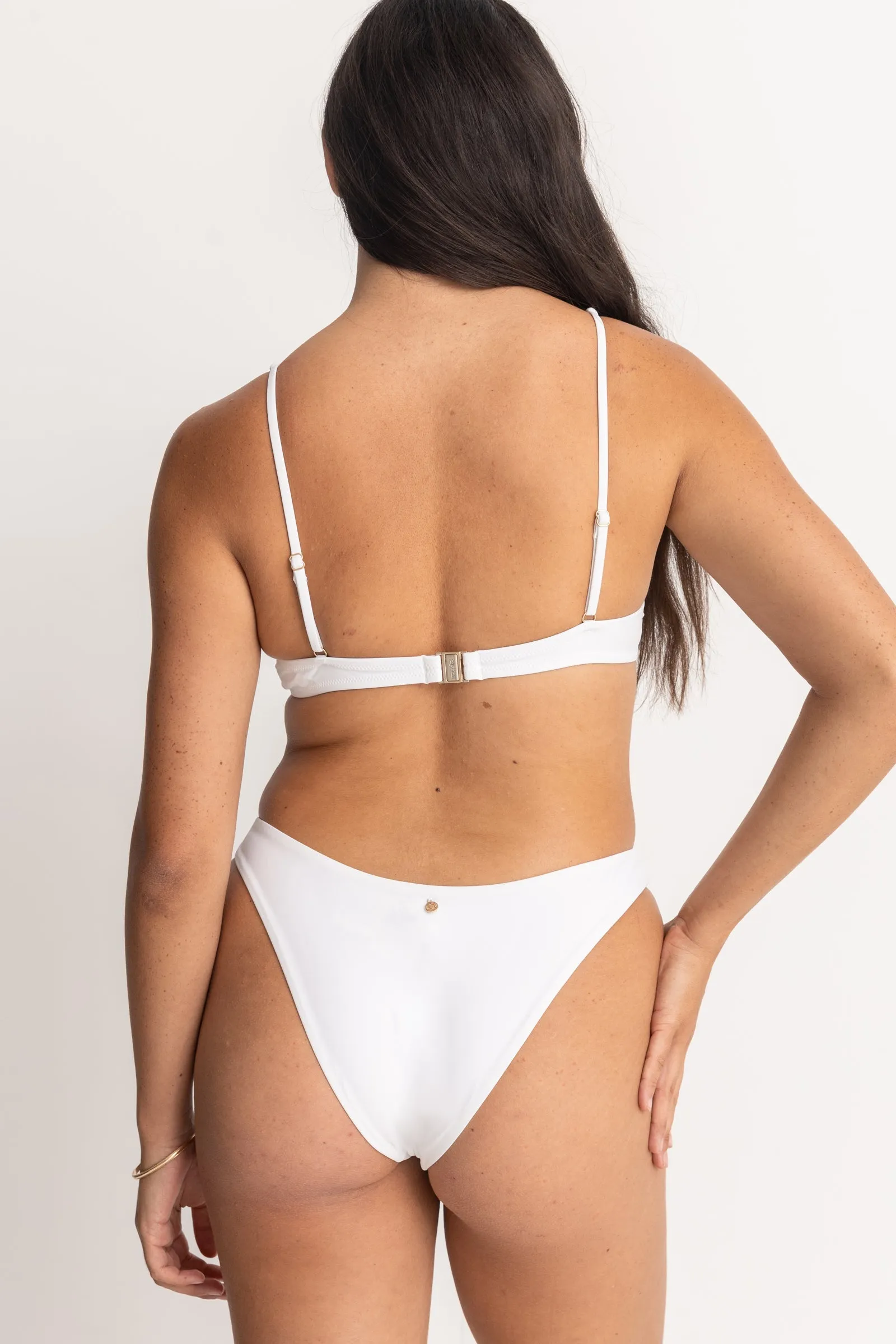 Classic White Underwire Bikini Top