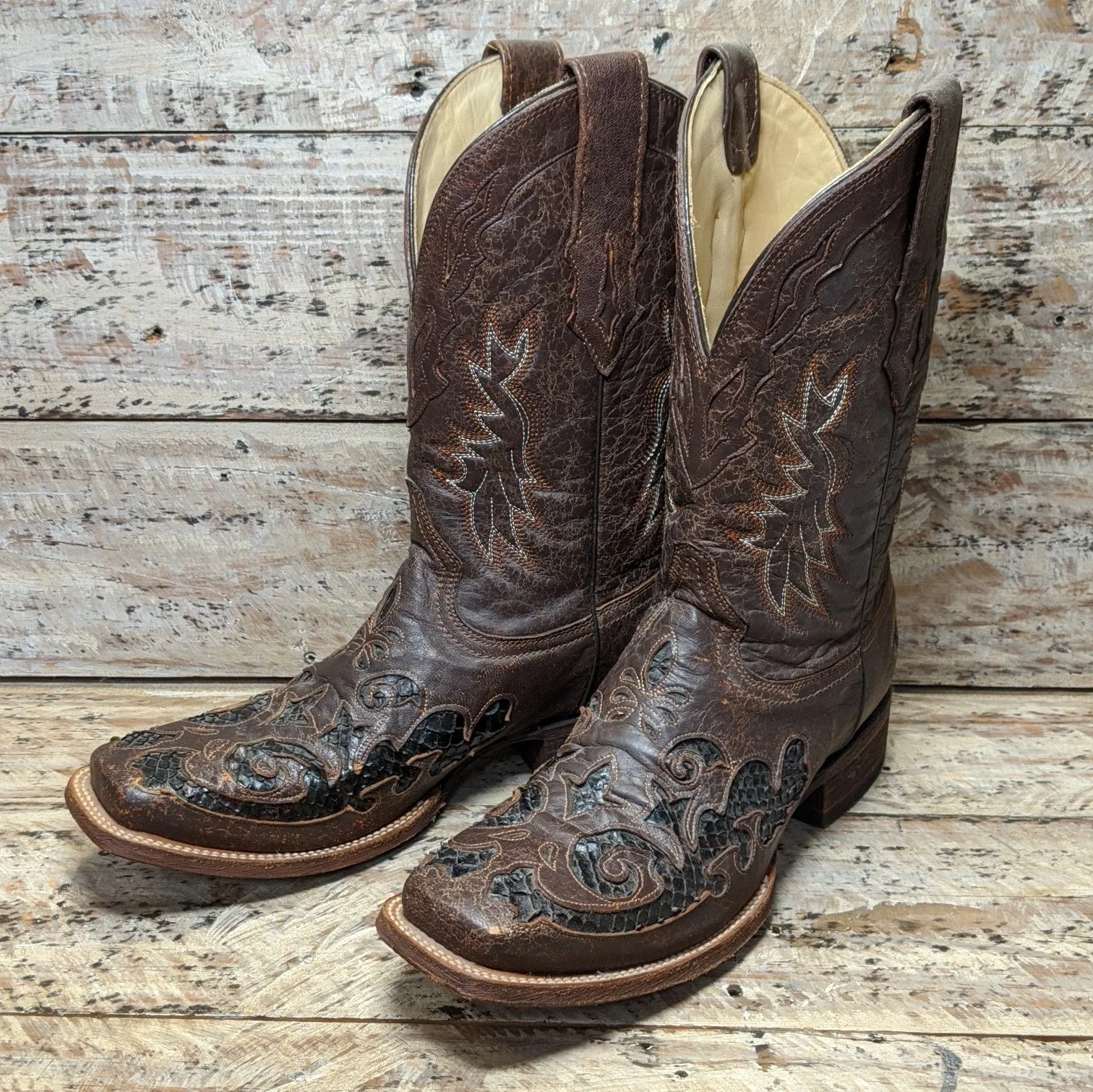 Corral Men's Python Inlay Boots - Size 10D