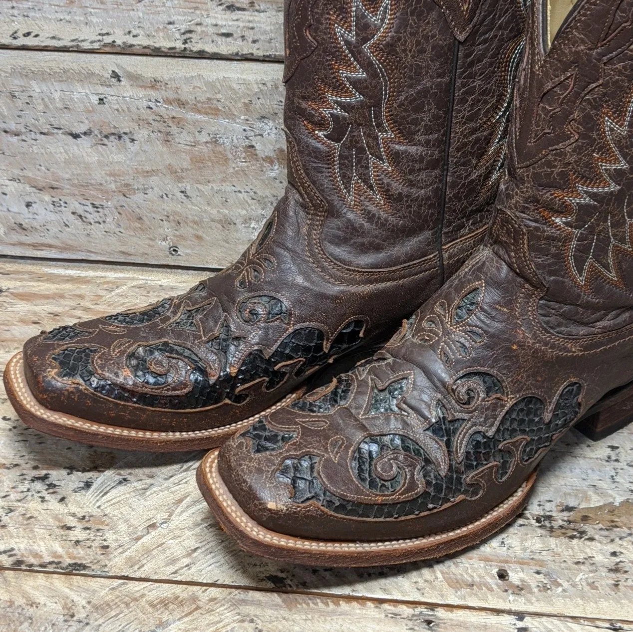 Corral Men's Python Inlay Boots - Size 10D