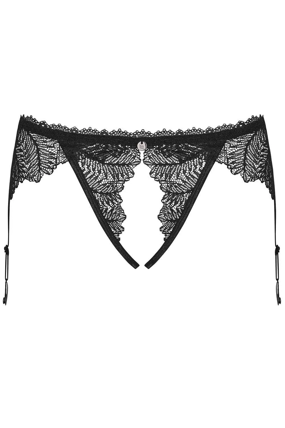 Crotchless suspender brief in Romanian style.