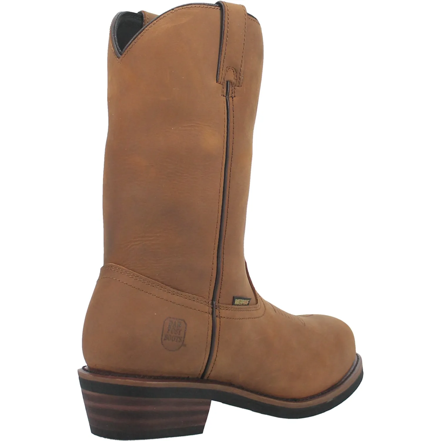 Dan Post Albuquerque Waterproof Work Boots for Men - Brown Leather