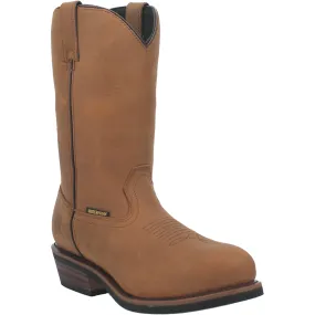 Dan Post Albuquerque Waterproof Work Boots for Men - Brown Leather