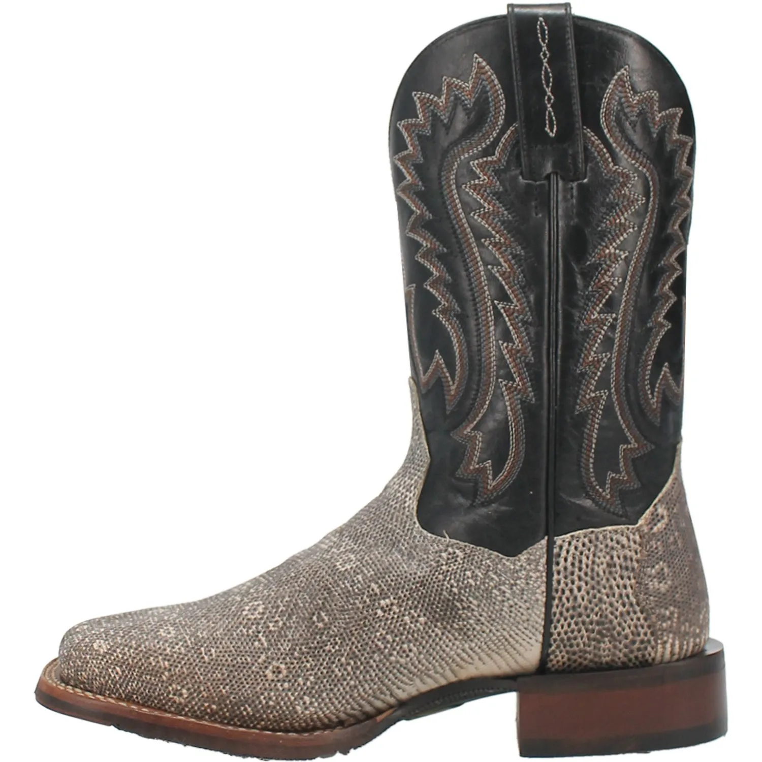 Dan Post Men's Elgin Natural/Black Lizard Western Boots