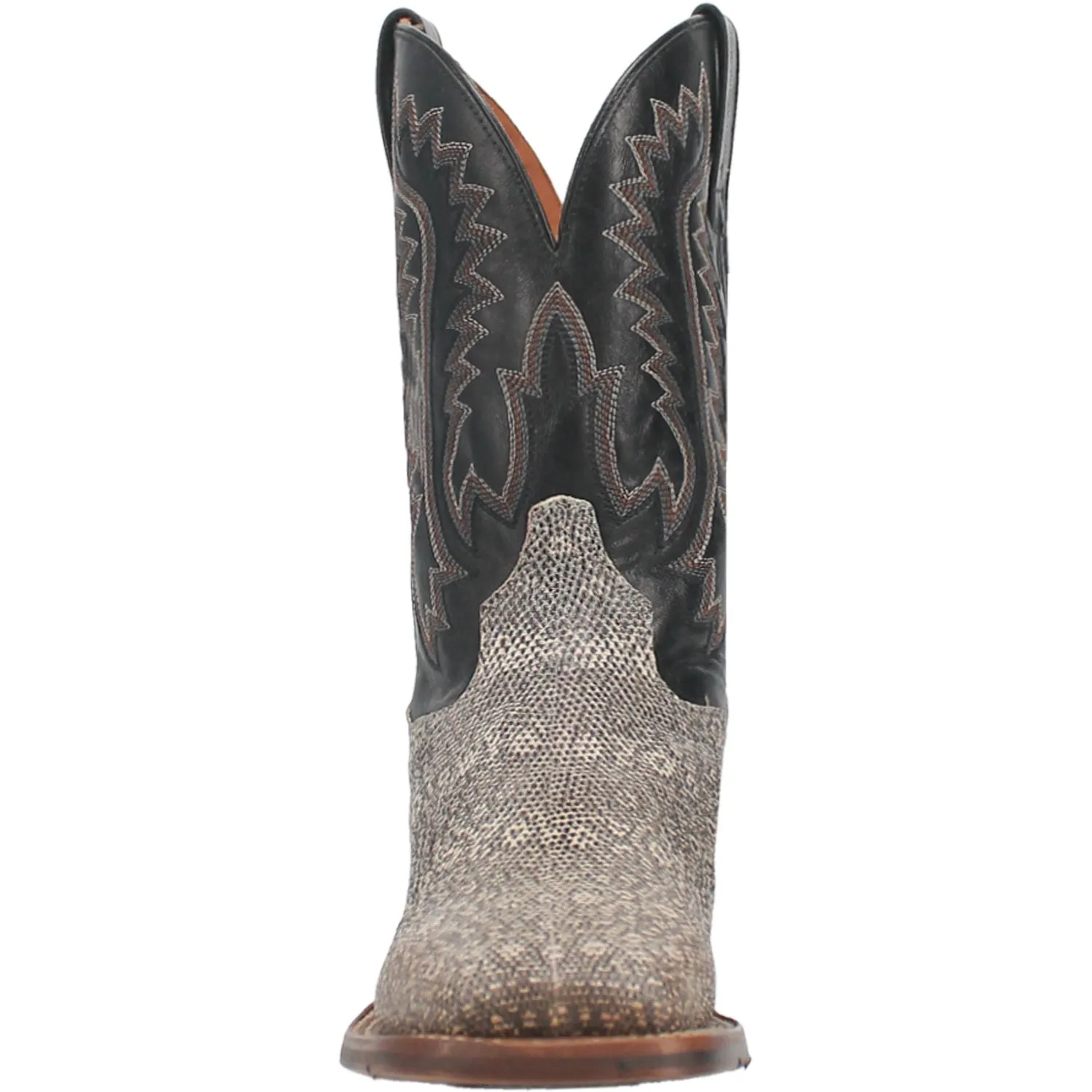 Dan Post Men's Elgin Natural/Black Lizard Western Boots