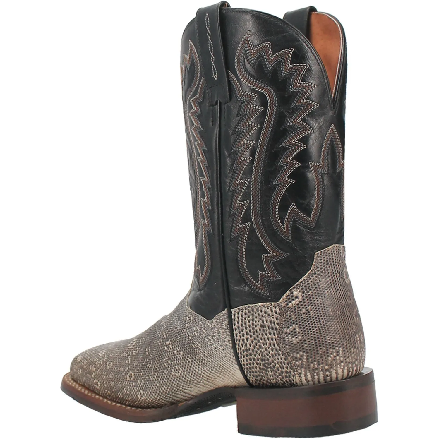 Dan Post Men's Elgin Natural/Black Lizard Western Boots