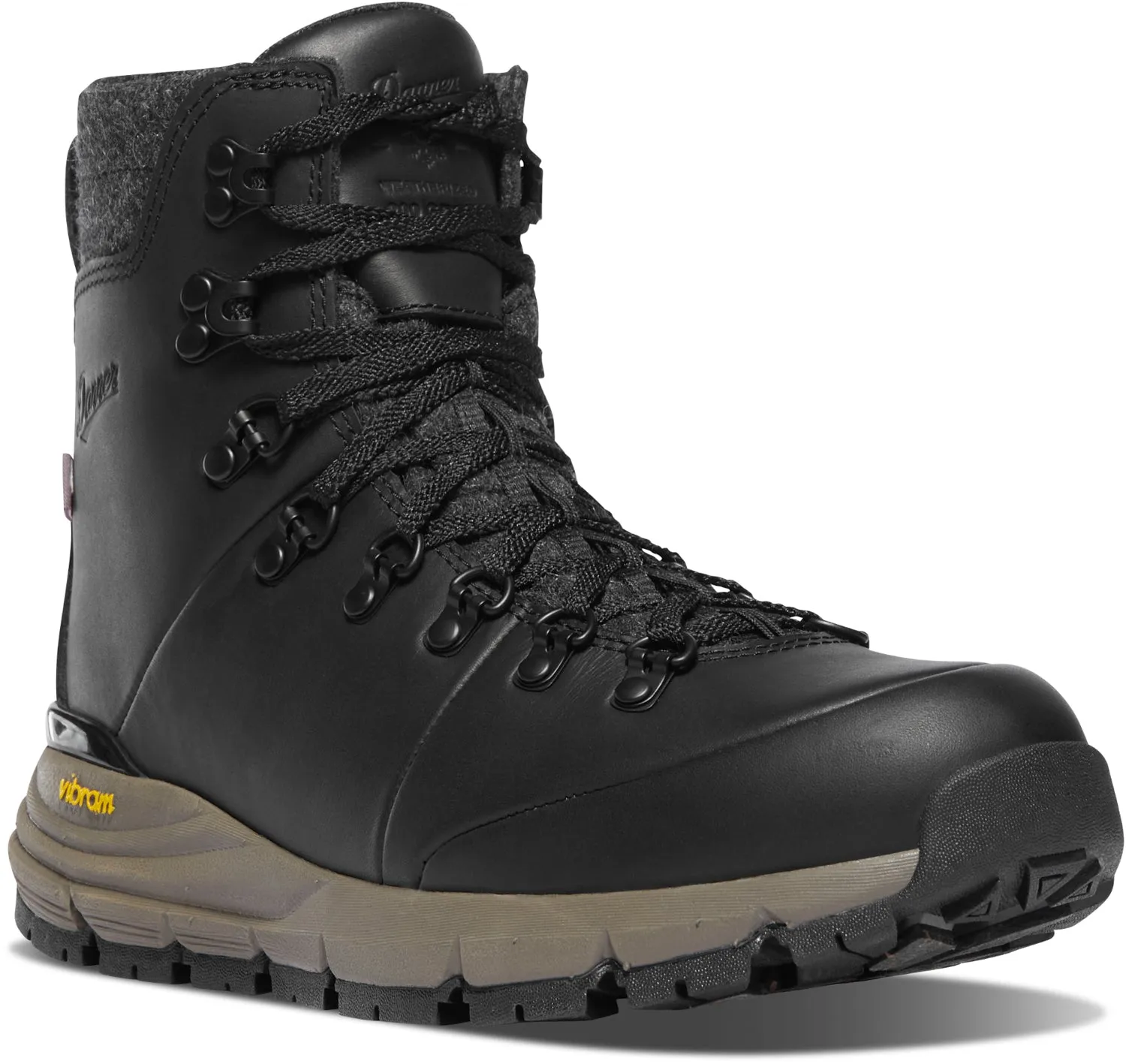 Danner Arctic 600 Side-Zip 7in FG 200G Hiking Boots - Jet Black/Mojave