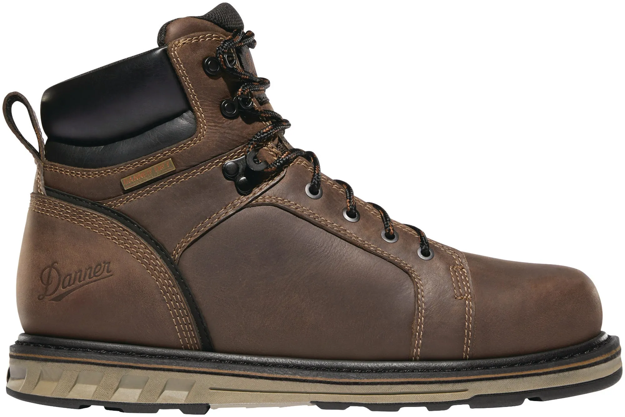 Danner Steel Yard Brown Leather Work Boots