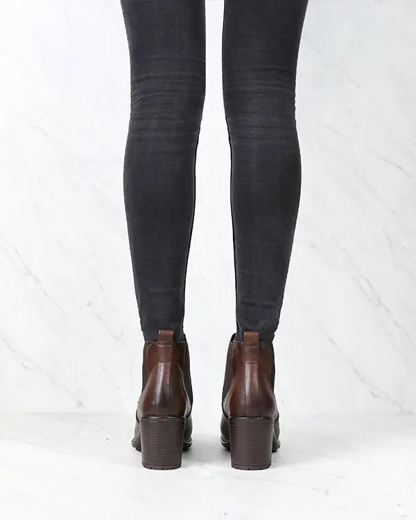 Dark Brown Vegan Chelsea Boots