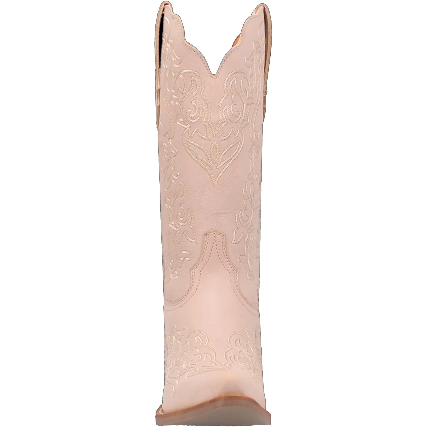 Dingo Women's Off White Leather Cowboy Boots - Flirty and Fun