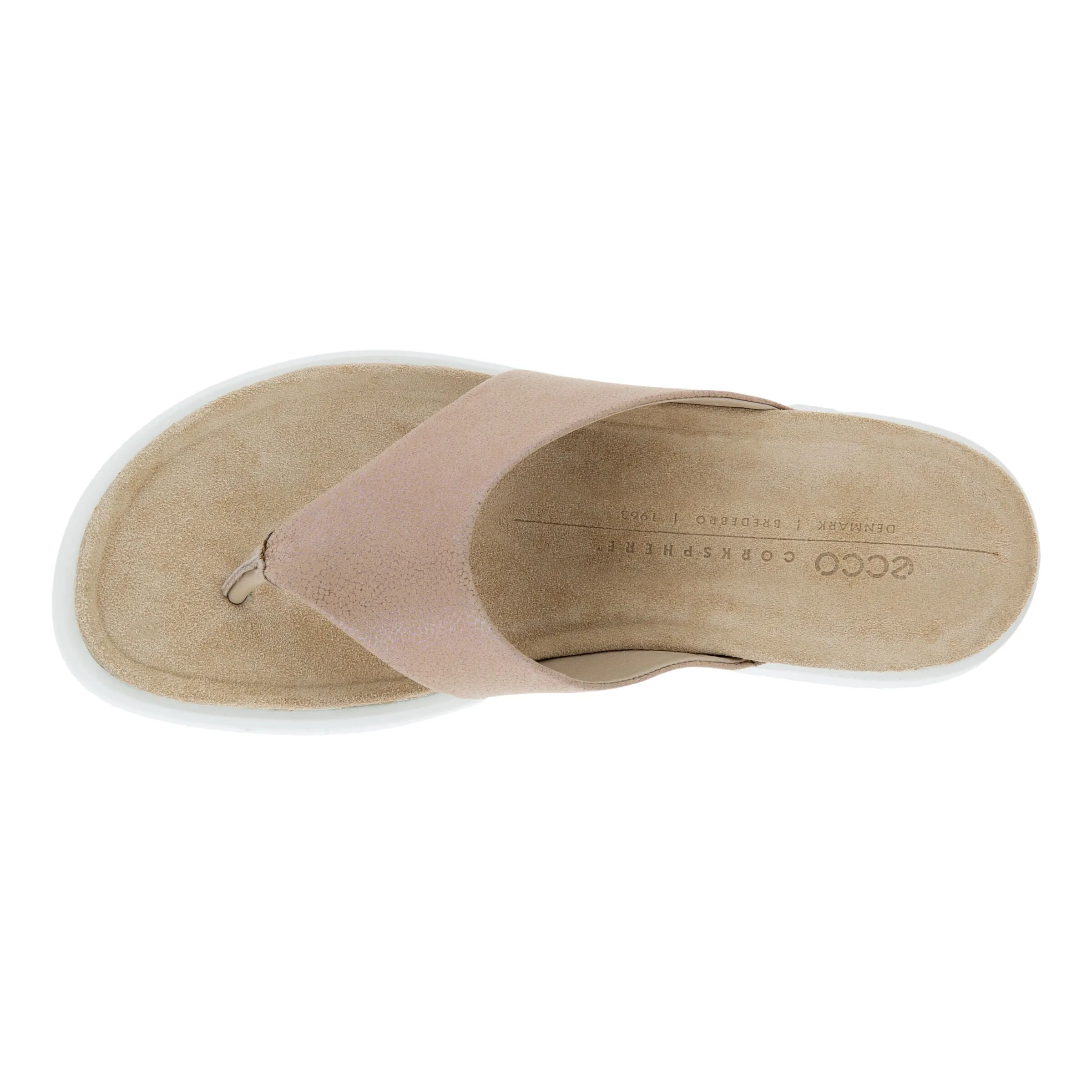 Ecco Corksphere Thong sandals.