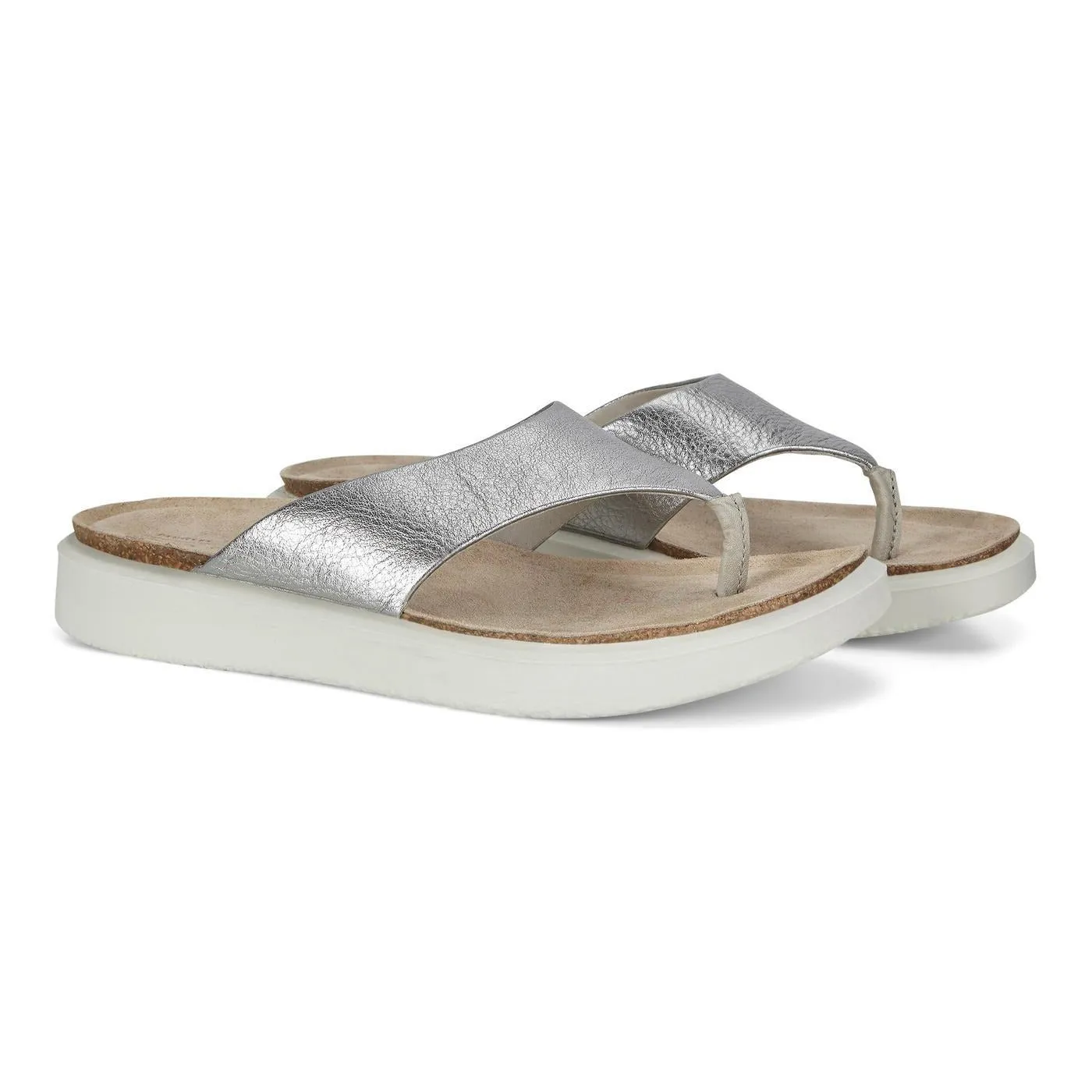 Ecco Corksphere Thong sandals.