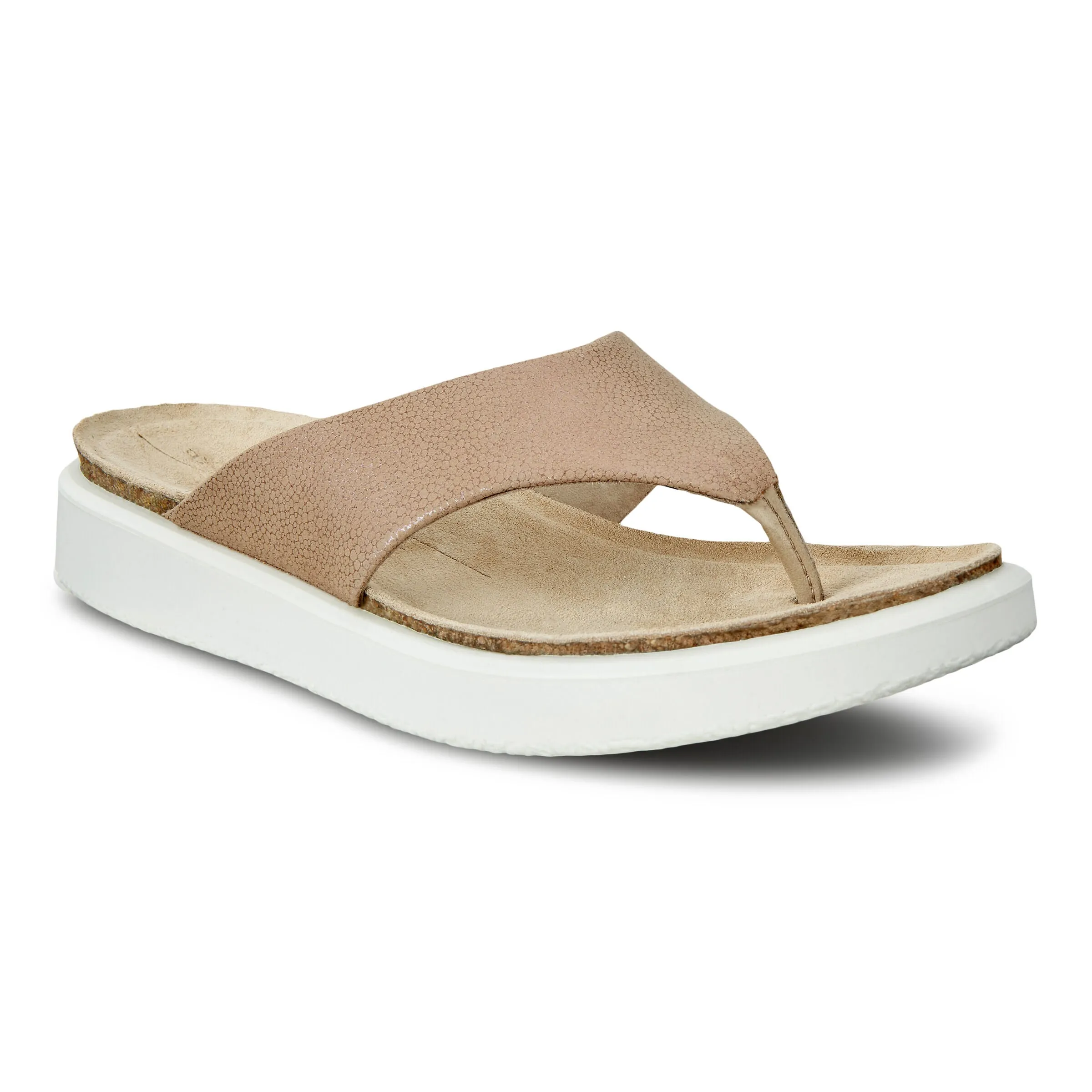 Ecco Corksphere Thong sandals.