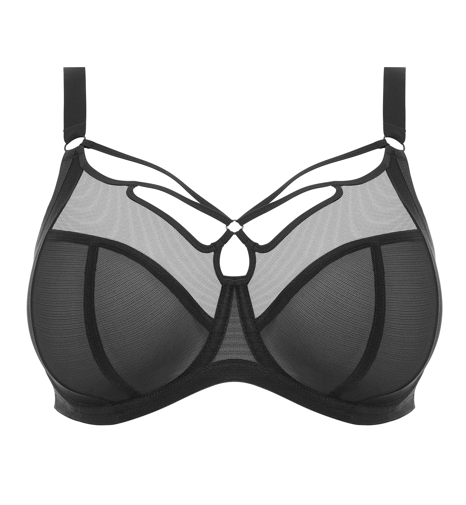 Elomi Sachi Banded Plunge Bra - Black