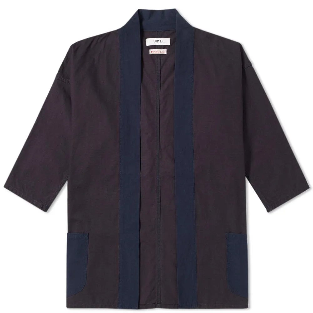 FDMTL Navy Kimono Short Coat