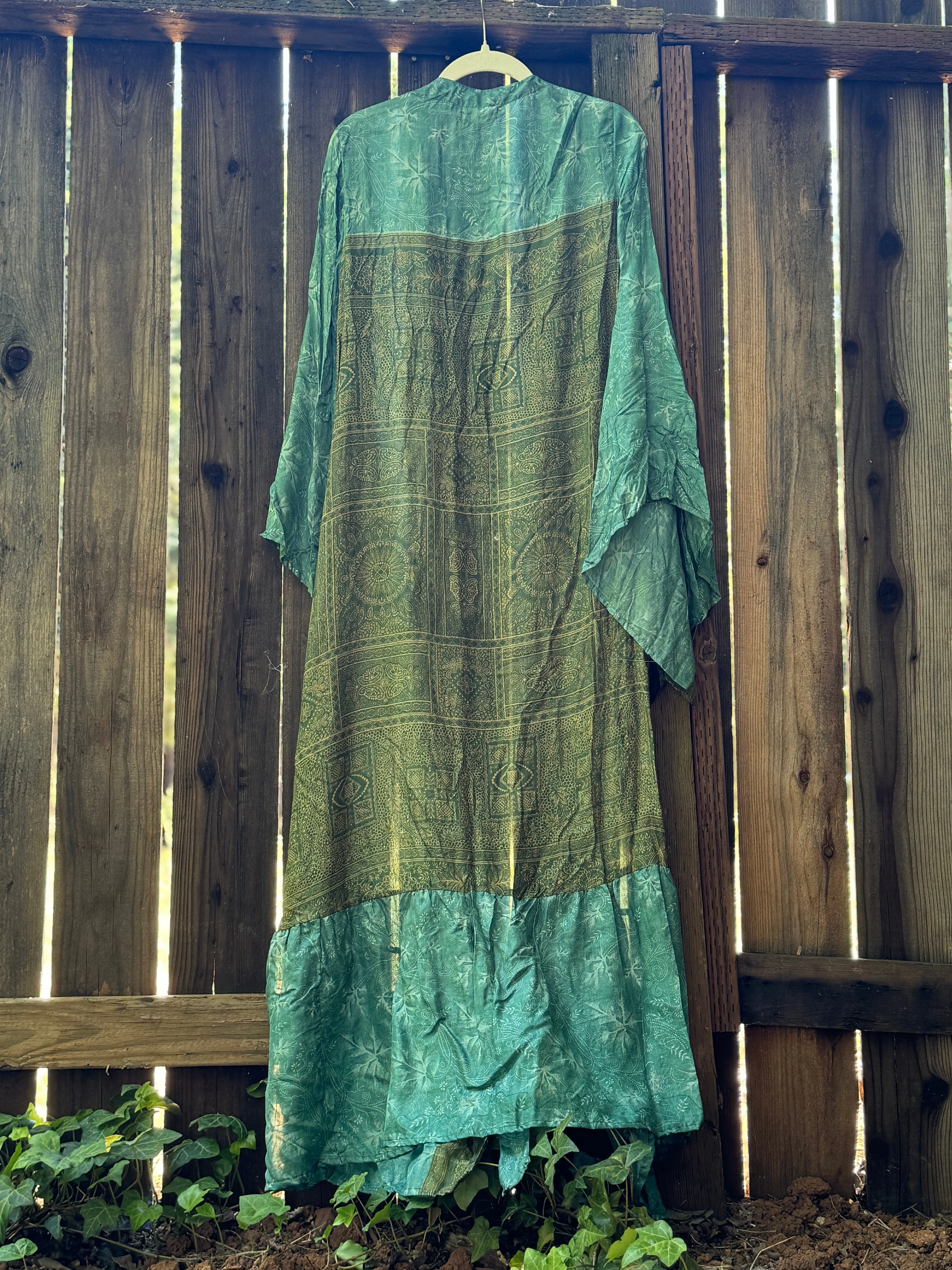 Femme Kimono Wrap Dress | Sea Mist | Size L