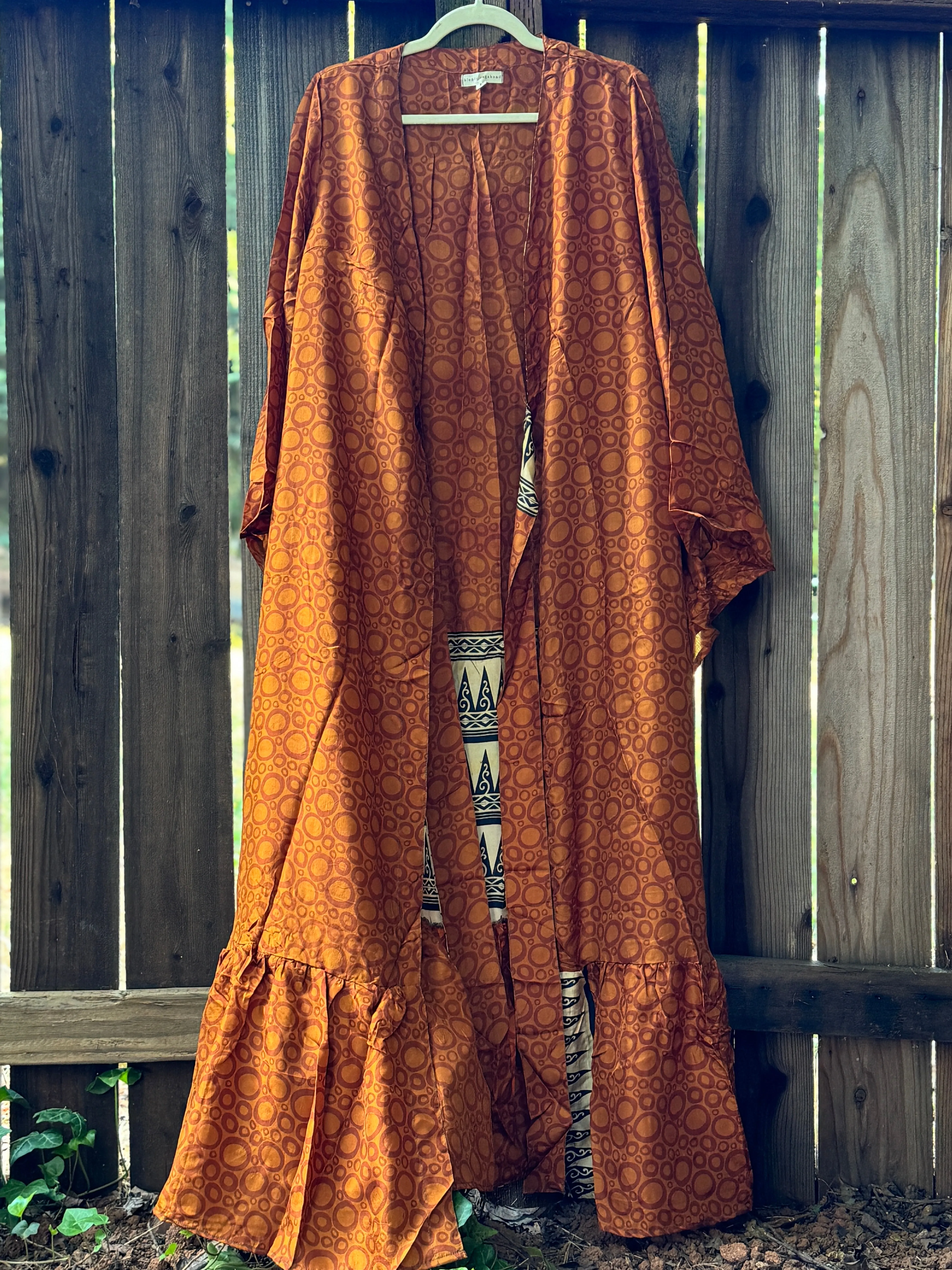 Femme Kimono Wrap Dress - Chai Tea - Size L