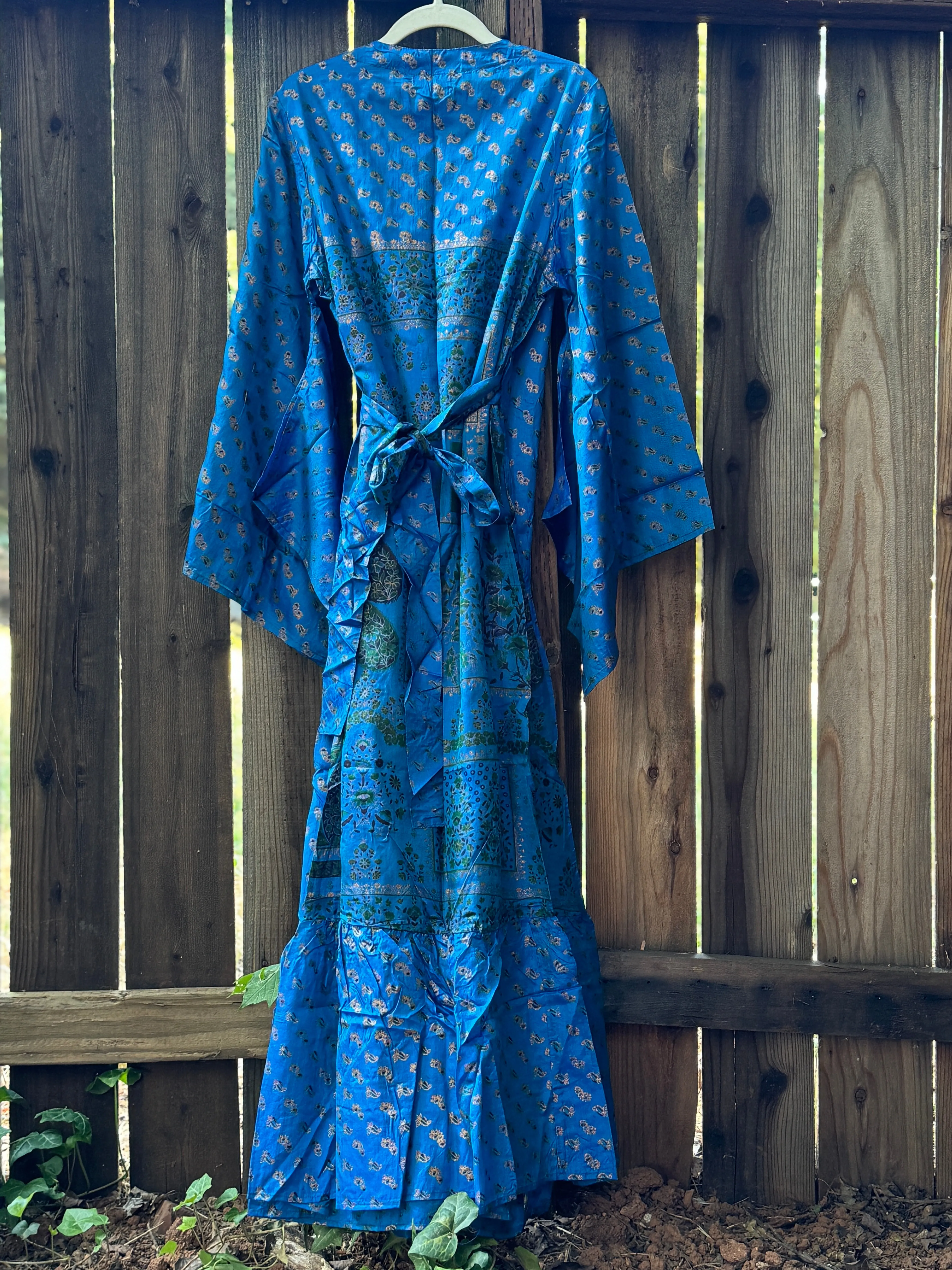 Femme Kimono Wrap Dress - Cobalt - Size L