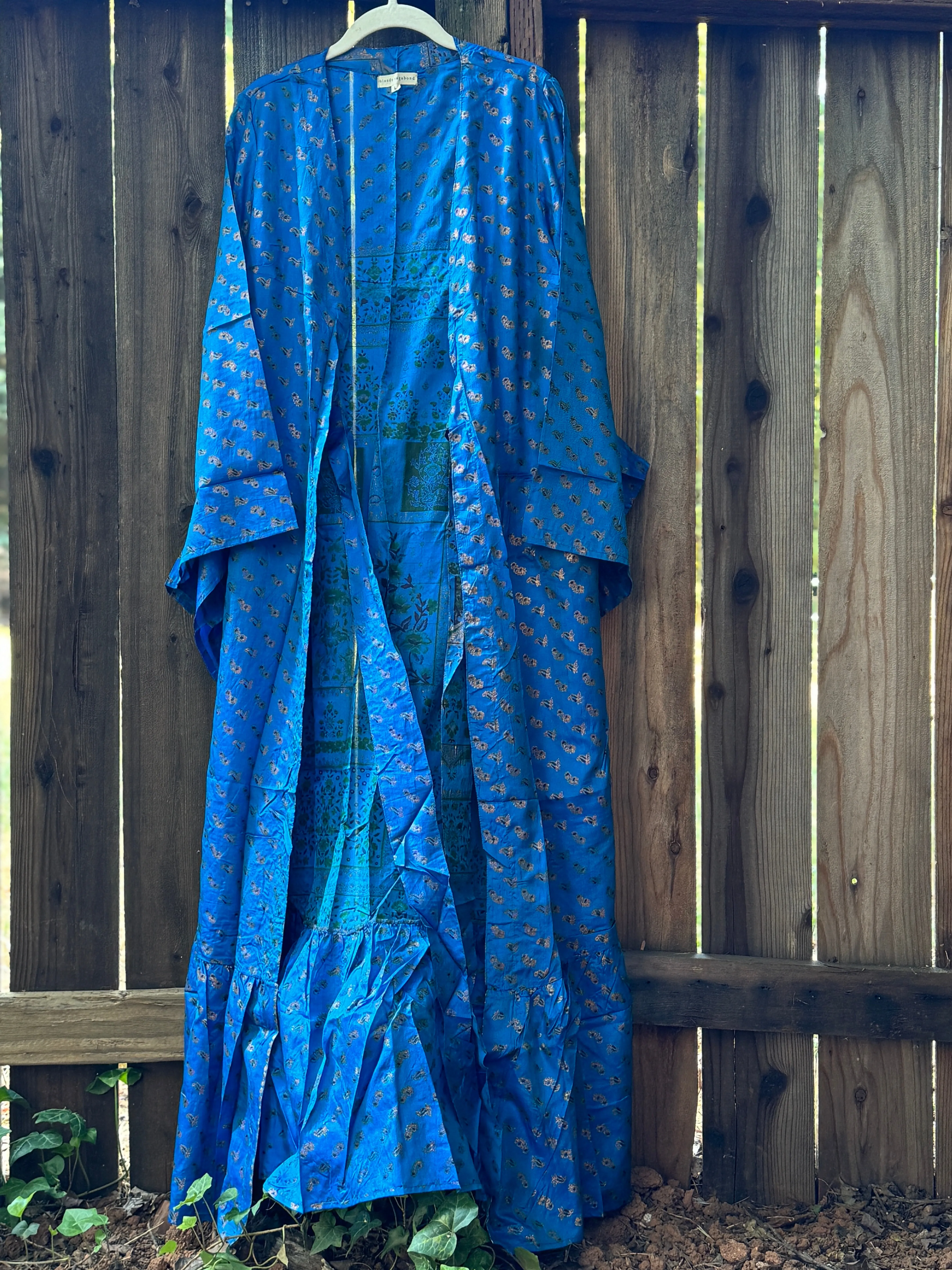 Femme Kimono Wrap Dress - Cobalt - Size L