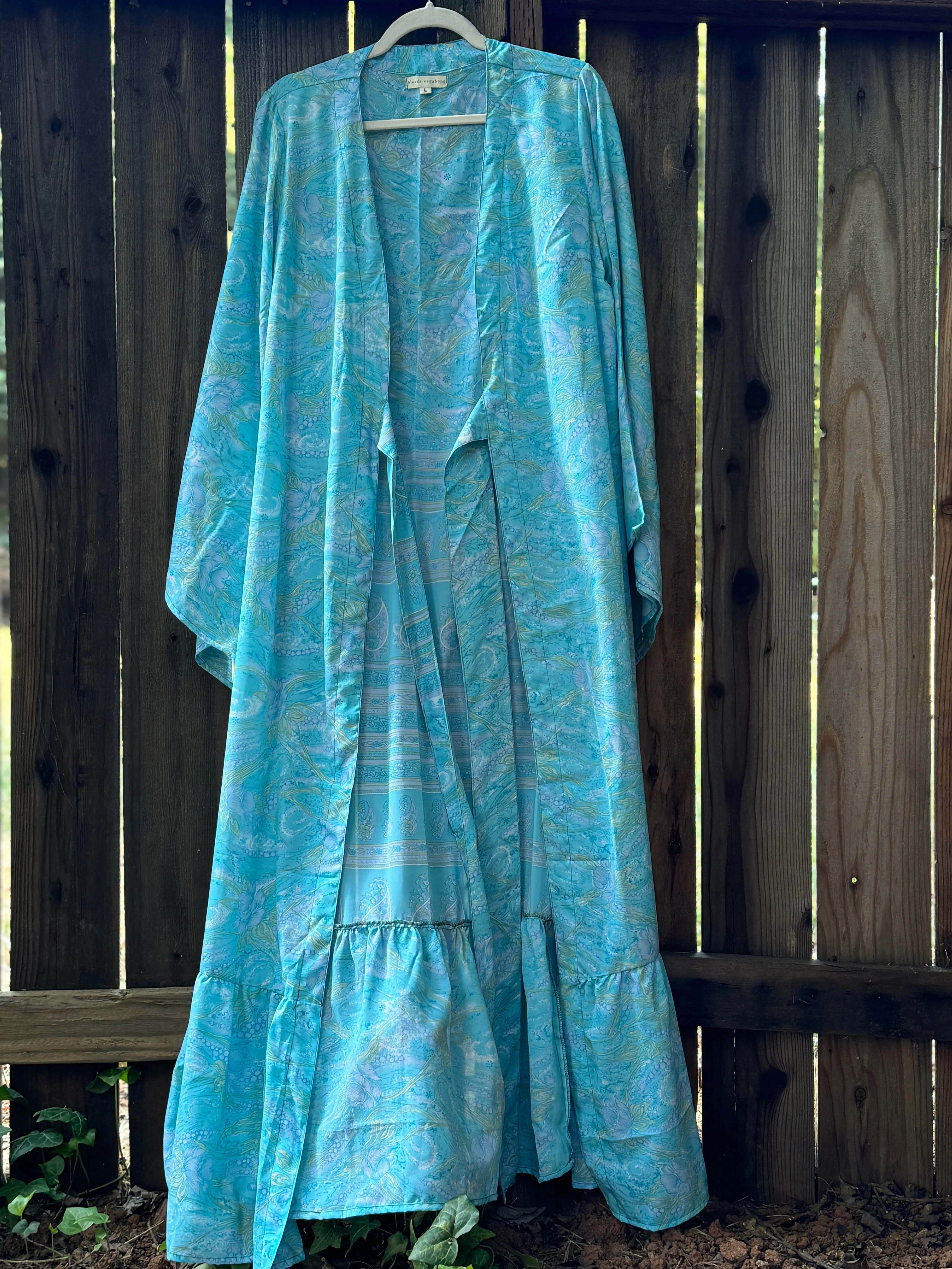 Femme Kimono Wrap Dress - Water Nymph - Large