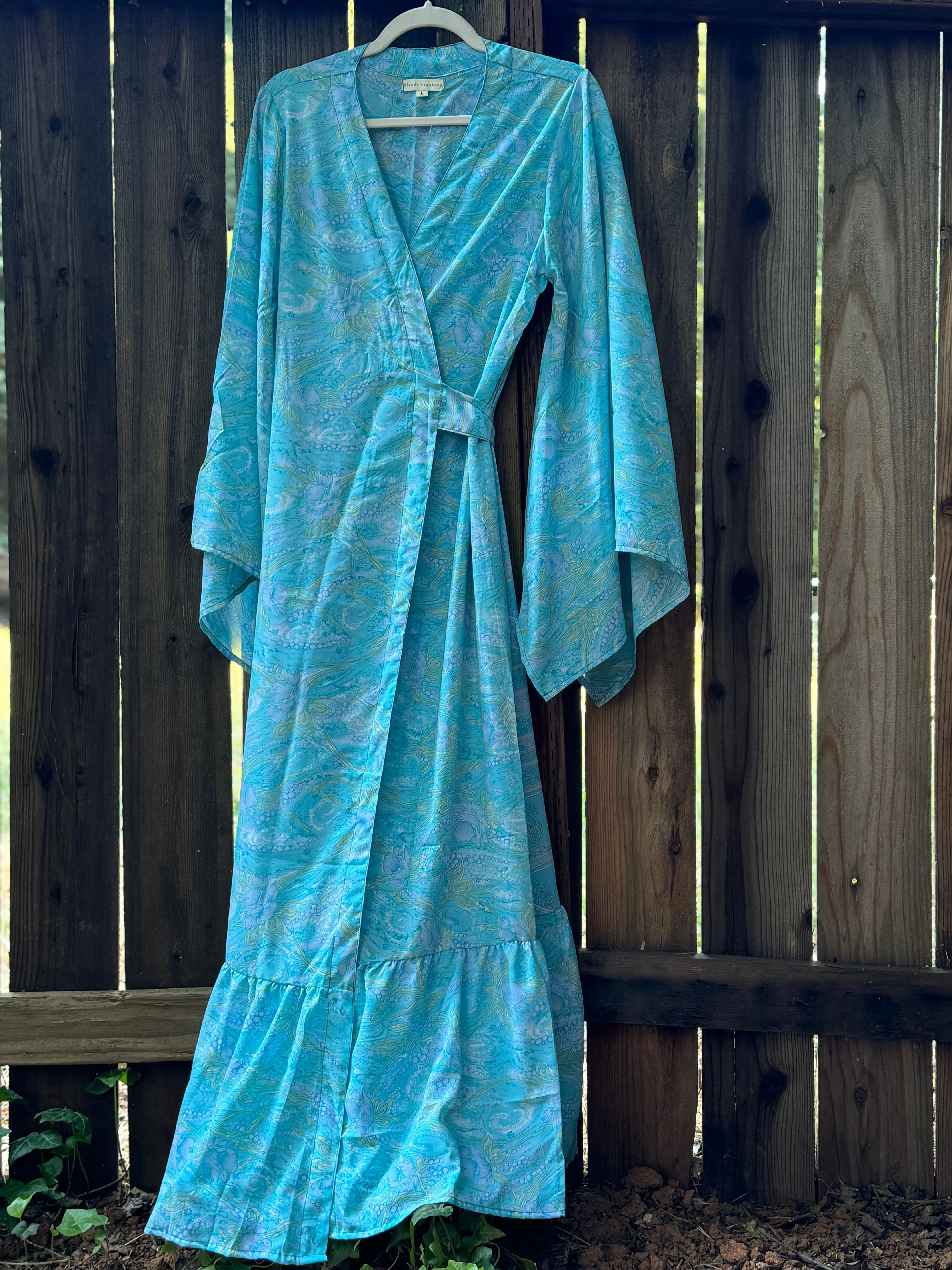 Femme Kimono Wrap Dress - Water Nymph - Large