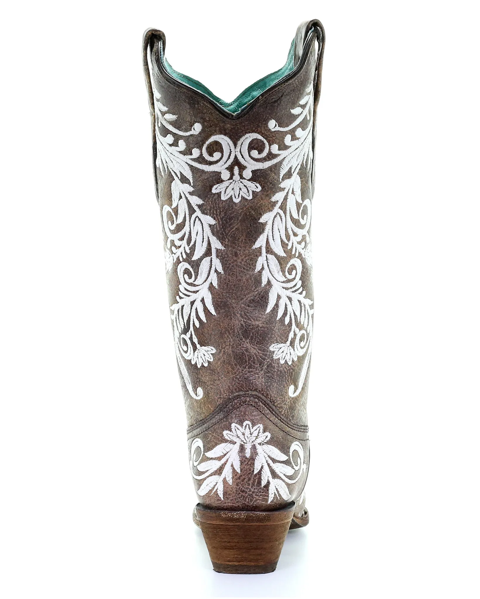 Floral Embroidery Light-Up Western Boots for Women